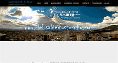 Desktop Screenshot of cielosabiertosturadio.com