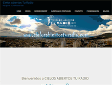 Tablet Screenshot of cielosabiertosturadio.com
